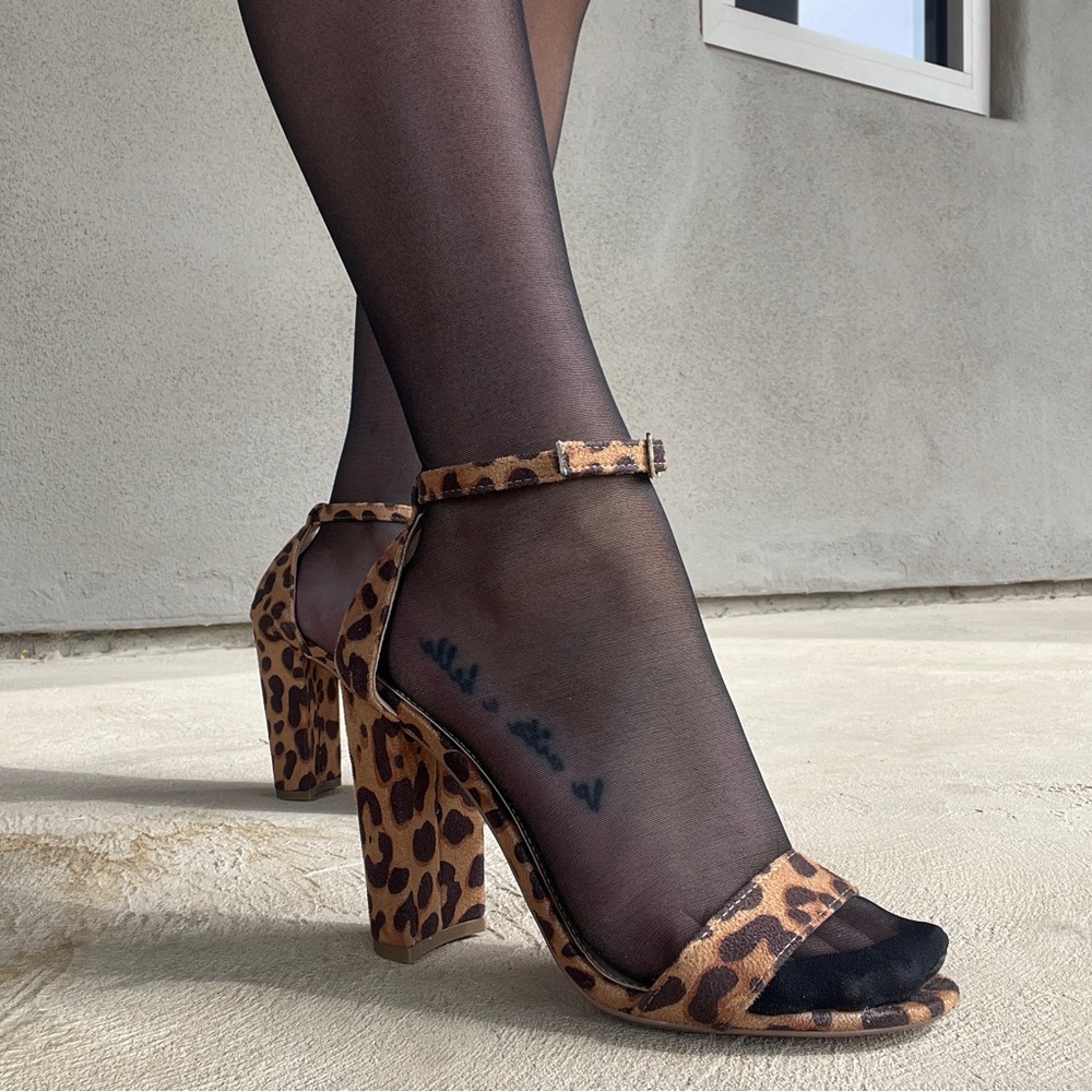 cheetah print heel